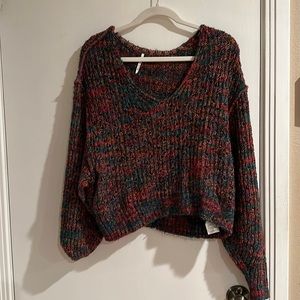 Free people multi colored sweater